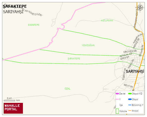 ŞAFAKTEPE Mahallesi Haritası | Yükselti ve Doğa Özellikleri