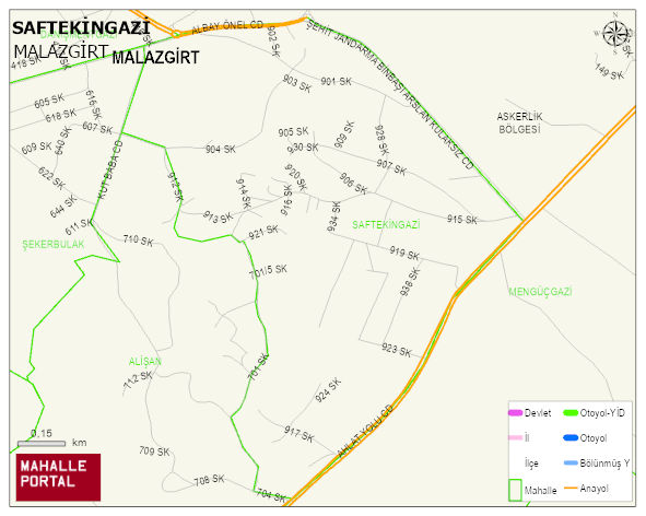 SAFTEKİNGAZİ Mahallesi Haritası | Güncel Mahalle ve Köy Haritası