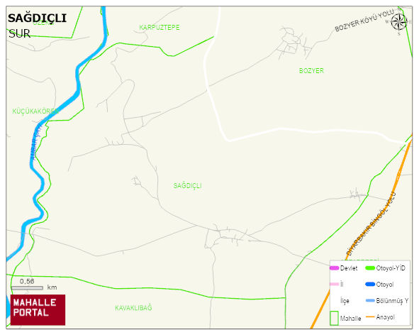 SAĞDIÇLI Mahallesi Haritası | Uydu Görüntüsü ve Harita Detayları