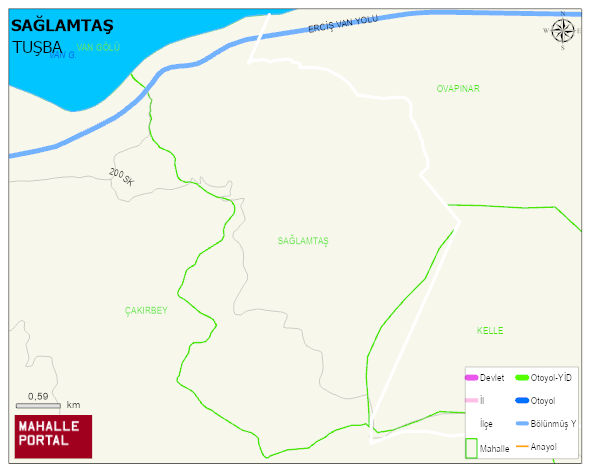 SAĞLAMTAŞ Mahallesi Haritası | Dağlar, Ovalar ve Akarsu Bilgileri