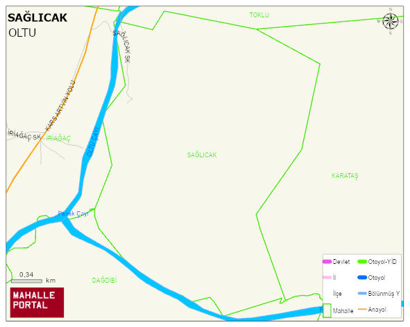 SAĞLICAK Mahallesi Haritası | Güncel Mahalle ve Köy Haritası