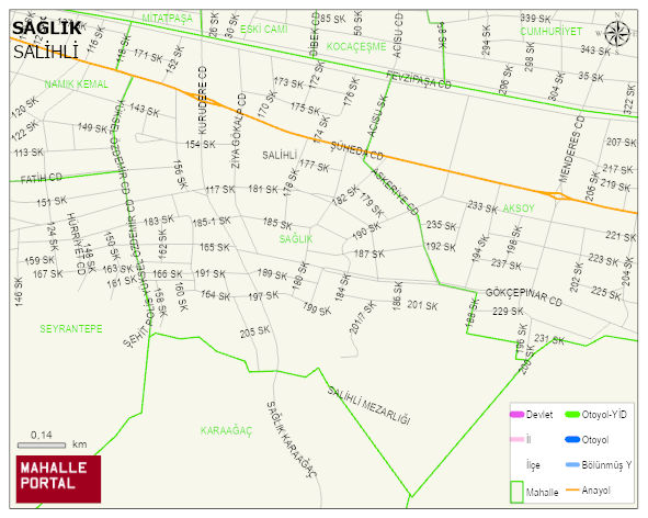 SAĞLIK Mahallesi Haritası | Mahalle Sokak Haritası