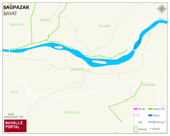 SAĞPAZAR Köyü Haritası | Detaylı Köy ve Mahalle Görünümü