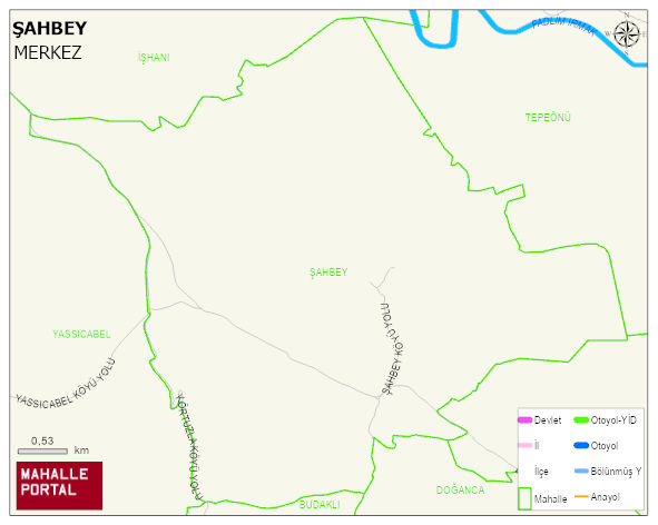 ŞAHBEY Köyü Haritası | Uydu Görüntüsü ve Harita Detayları