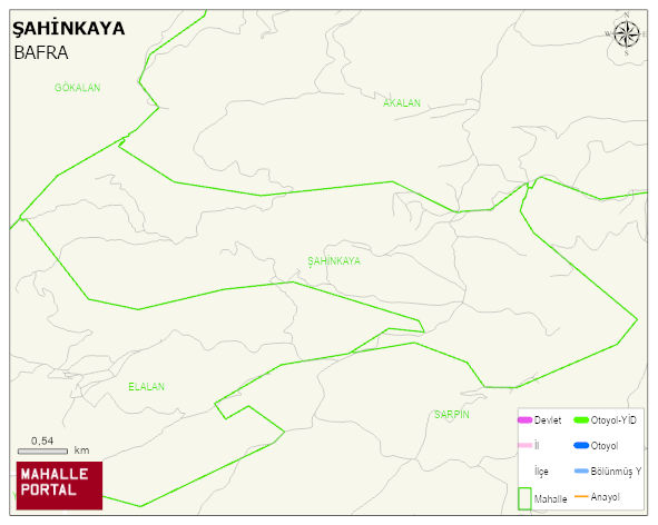 ŞAHİNKAYA Mahallesi Haritası | Detaylı Köy ve Mahalle Görünümü