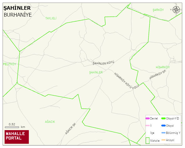 ŞAHİNLER Mahallesi Haritası | Yükselti ve Doğa Özellikleri