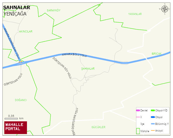 ŞAHNALAR Köyü Haritası | Detaylı Köy ve Mahalle Görünümü