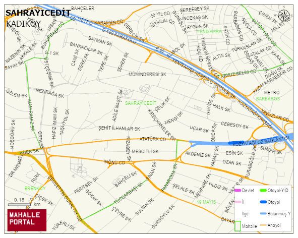 SAHRAYICEDİT Mahallesi Haritası | Güncel Mahalle ve Köy Haritası