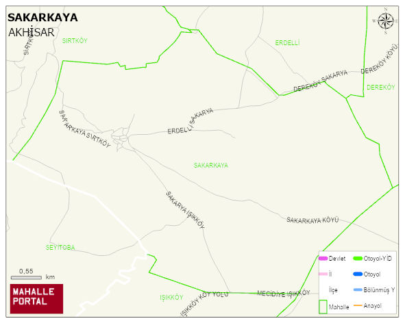 SAKARKAYA Mahallesi Haritası | Detaylı Köy ve Mahalle Görünümü