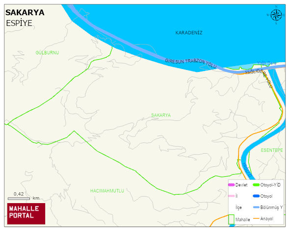 SAKARYA Köyü Haritası | Coğrafi Yapı ve Detaylı Haritası