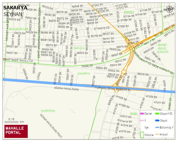SAKARYA Mahallesi Haritası | İnteraktif Köy ve Mahalle Sınırları