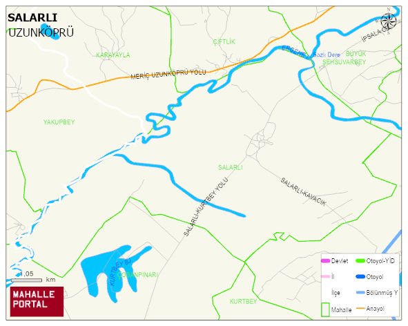 SALARLI Köyü Haritası | Güncel Mahalle ve Köy Haritası
