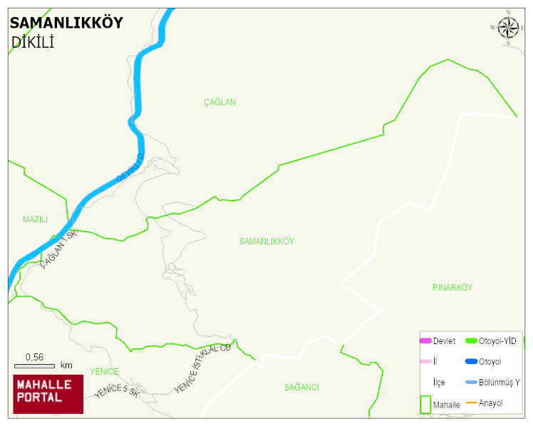 SAMANLIKKÖY Mahallesi Haritası | İnteraktif Köy ve Mahalle Sınırları