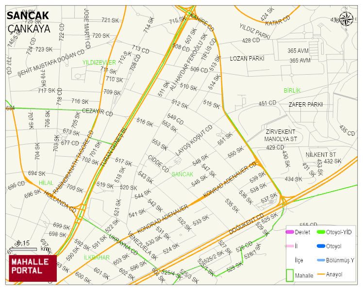 SANCAK Mahallesi Haritası | İnteraktif Köy ve Mahalle Sınırları