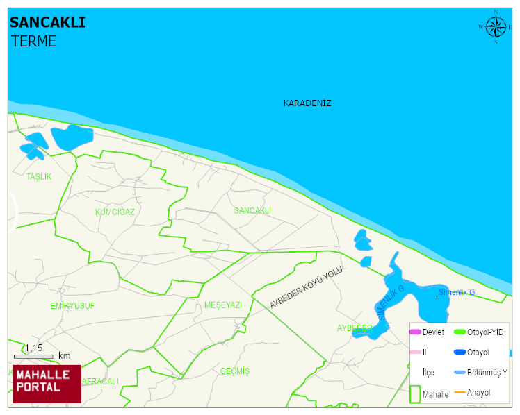 SANCAKLI Mahallesi Haritası | Güncel Mahalle ve Köy Haritası