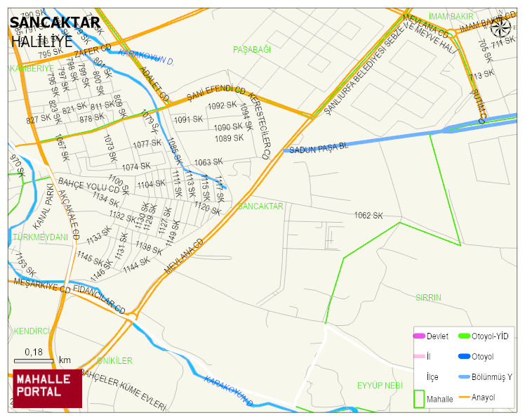 SANCAKTAR Mahallesi Haritası | Detaylı Köy ve Mahalle Görünümü
