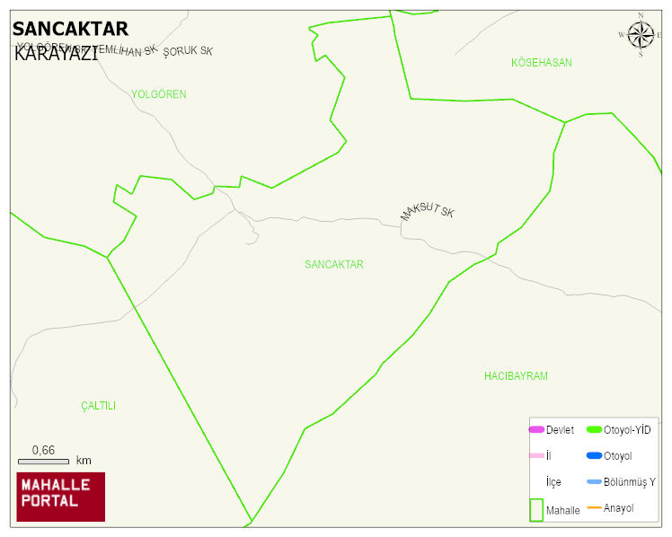 SANCAKTAR Mahallesi Haritası | Güncel Mahalle ve Köy Haritası