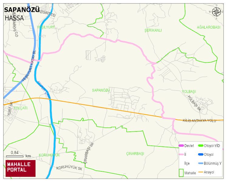 SAPANÖZÜ Mahallesi Haritası | Güncel Mahalle ve Köy Haritası
