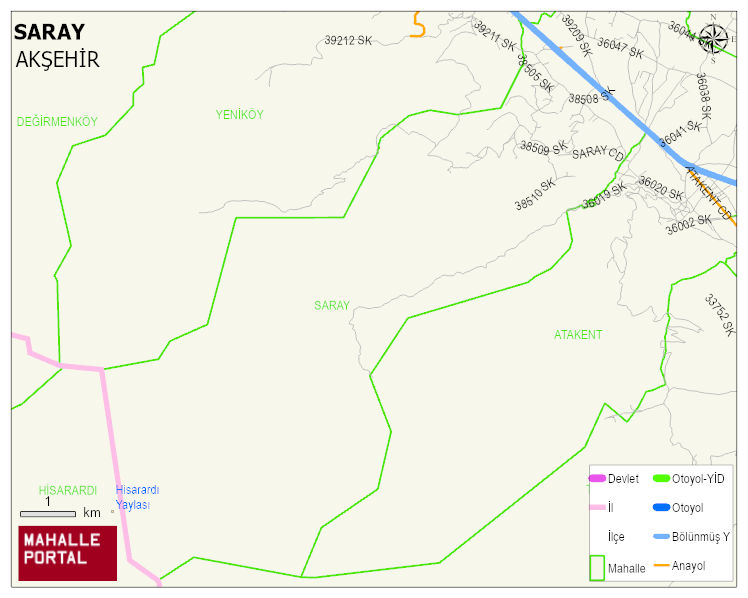 SARAY Mahallesi Haritası | Sayısal Bölge Görünümü