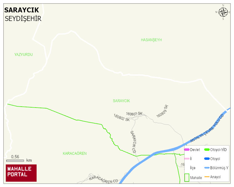 SARAYCIK Mahallesi Haritası | Uydu Görüntüsü ve Harita Detayları