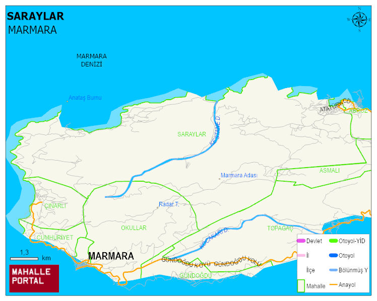 SARAYLAR Mahallesi Haritası | Uydu Görüntüsü ve Harita Detayları