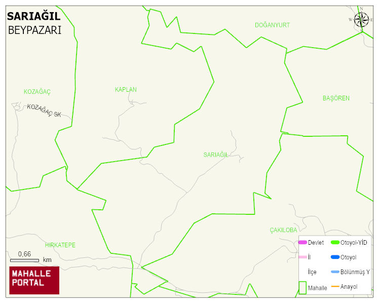 SARIAĞIL Mahallesi Haritası | Güncel Mahalle ve Köy Haritası