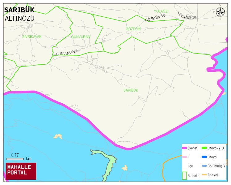 SARIBÜK Mahallesi Haritası | Mahalle Sokak Haritası