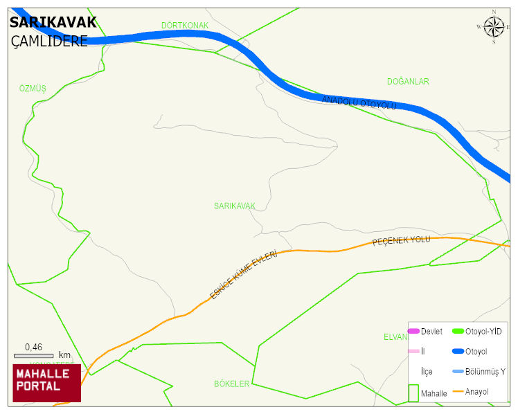 SARIKAVAK Mahallesi Haritası | Mahalle Sokak Haritası
