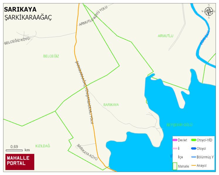 SARIKAYA Köyü Haritası | Güncel Mahalle ve Köy Haritası