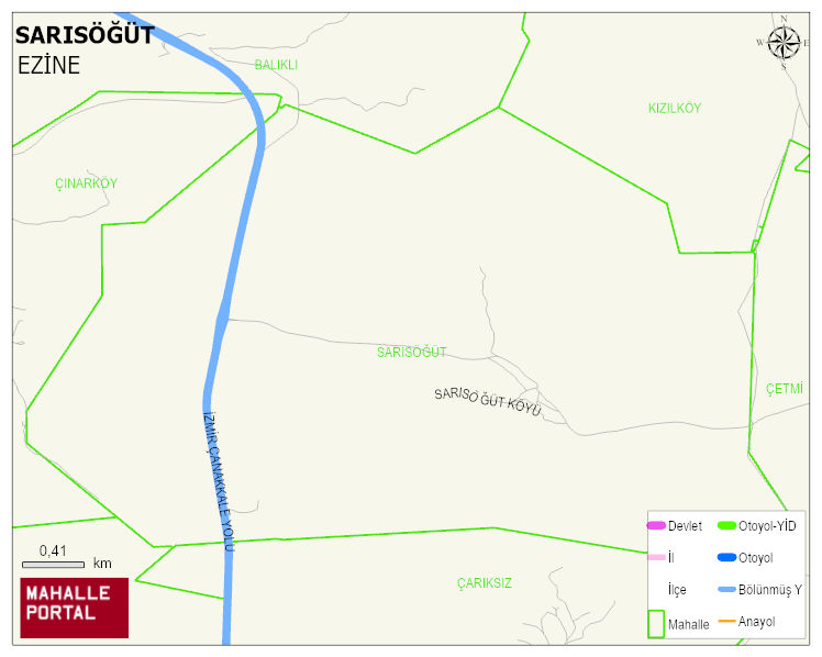 SARISÖĞÜT Köyü Haritası | Güncel Mahalle ve Köy Haritası
