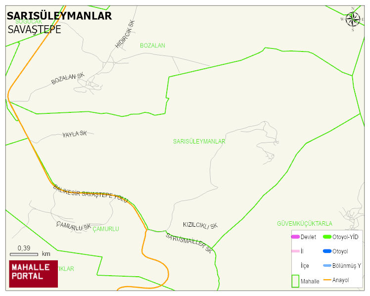 SARISÜLEYMANLAR Mahallesi Haritası | Detaylı Köy ve Mahalle Görünümü