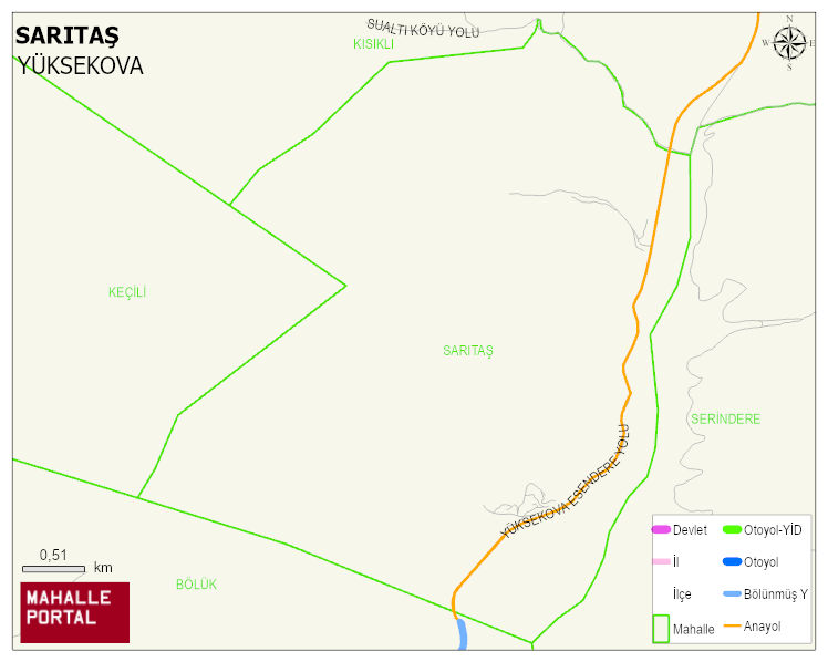 SARITAŞ Köyü Haritası | İnteraktif Köy ve Mahalle Sınırları