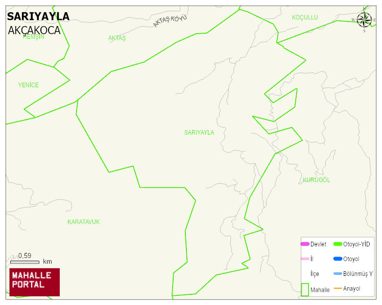 SARIYAYLA Köyü Haritası | Uydu Görüntüsü ve Harita Detayları