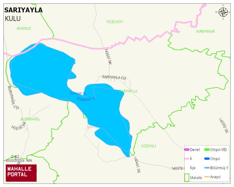 SARIYAYLA Mahallesi Haritası | Detaylı Köy ve Mahalle Görünümü