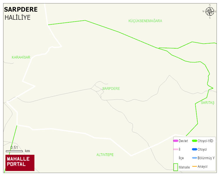 SARPDERE Mahallesi Haritası | İnteraktif Köy ve Mahalle Sınırları