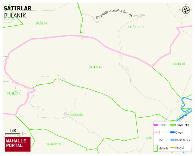 ŞATIRLAR Köyü Haritası | Güncel Mahalle ve Köy Haritası