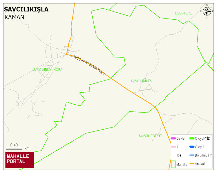 SAVCILIKIŞLA Köyü Haritası | Mahalle Sokak Haritası
