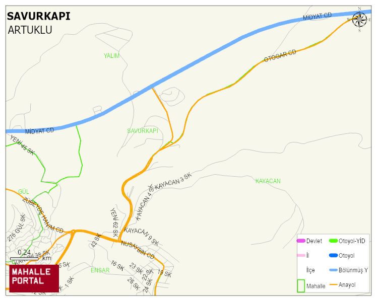 SAVURKAPI Mahallesi Haritası | Dağlar, Ovalar ve Akarsu Bilgileri