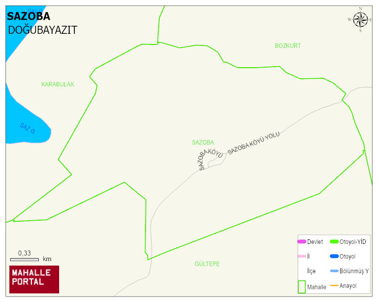 SAZOBA Köyü Haritası | Uydu Görüntüsü ve Harita Detayları