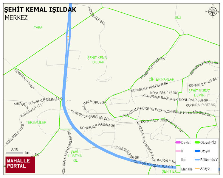 ŞEHİT KEMAL IŞILDAK Mahallesi Haritası | Mahalle Sokak Haritası