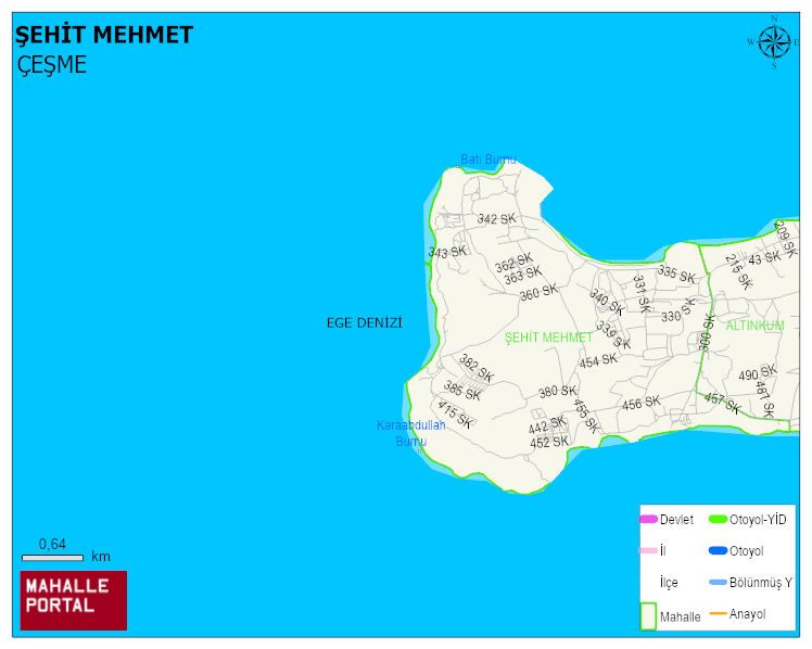 ŞEHİT MEHMET Mahallesi Haritası | Güncel Mahalle ve Köy Haritası