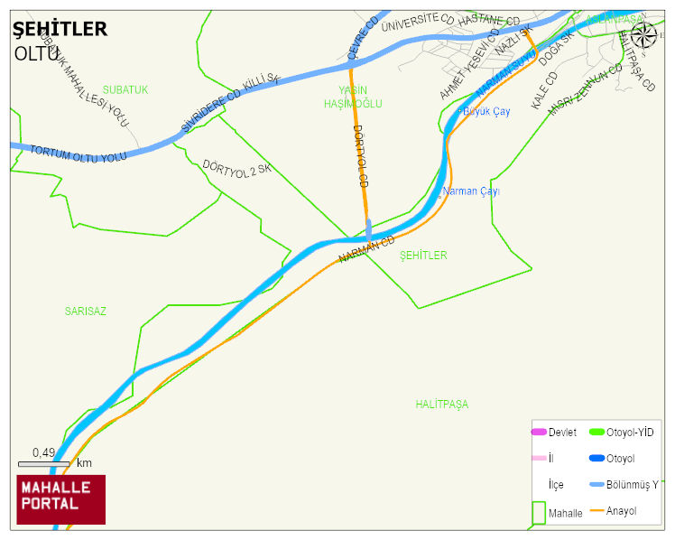 ŞEHİTLER Mahallesi Haritası | Uydu Görüntüsü ve Harita Detayları