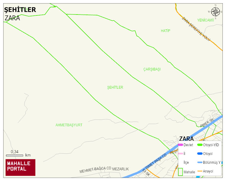 ŞEHİTLER Mahallesi Haritası | Mahalle Sokak Haritası