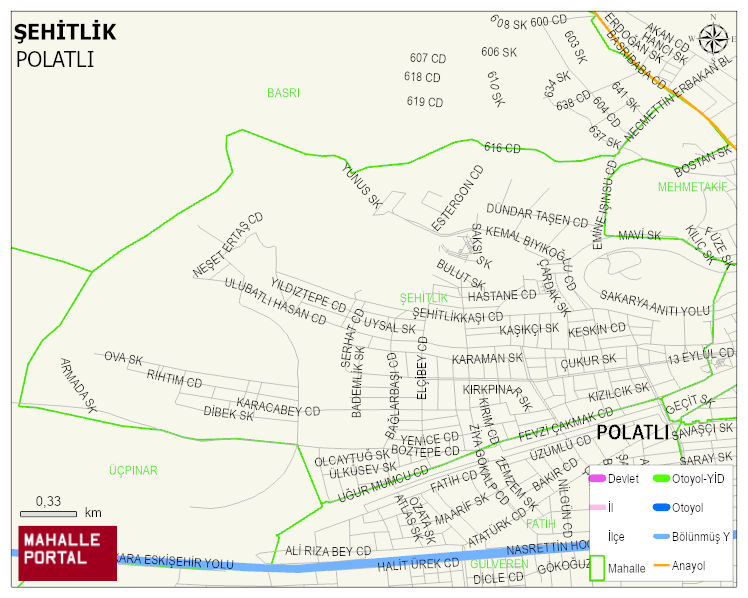 ŞEHİTLİK Mahallesi Haritası | Güncel Mahalle ve Köy Haritası