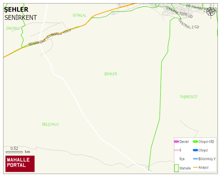 ŞEHLER Mahallesi Haritası | Coğrafi Yapı ve Detaylı Haritası
