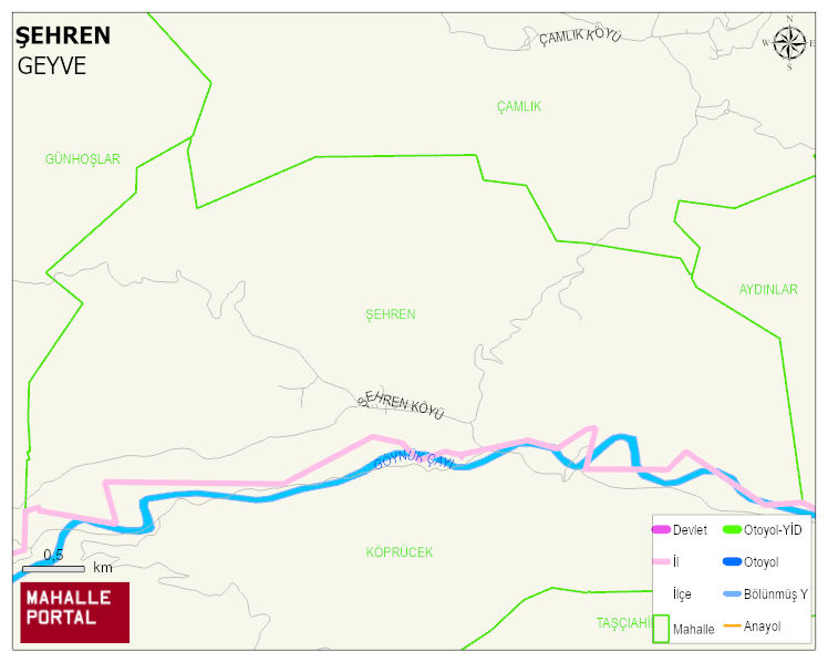 ŞEHREN Mahallesi Haritası | Mahalle ve Köy Sınırı