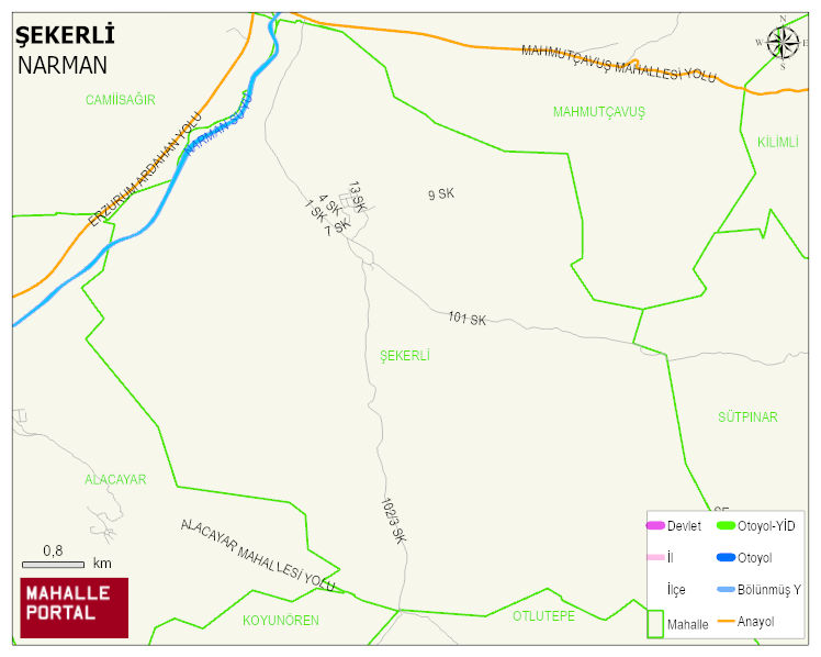 ŞEKERLİ Mahallesi Haritası | Güncel Mahalle ve Köy Haritası