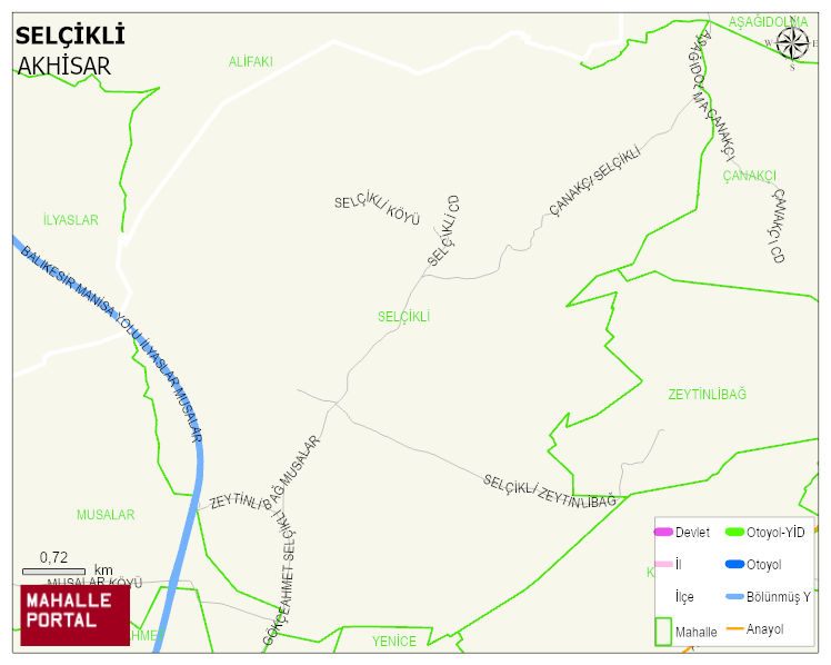 SELÇİKLİ Mahallesi Haritası | İnteraktif Köy ve Mahalle Sınırları