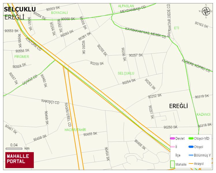 SELÇUKLU Mahallesi Haritası | Mahalle Sokak Haritası