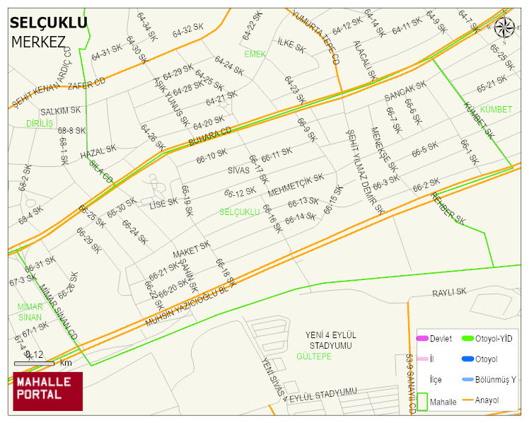 SELÇUKLU Mahallesi Haritası | Uydu Görüntüsü ve Harita Detayları
